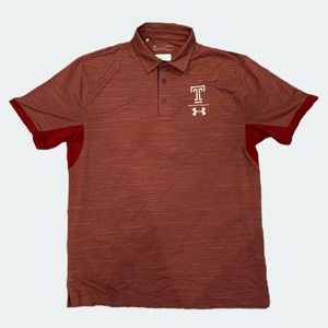 Temple University‎ Owls Under Armour Loose HeatGear Golf Polo Men’s Size Large